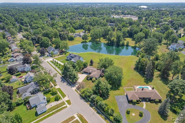 579 Budlong St, Adrian, MI 49221 - view of property location with a large body of water and nearby suburban area