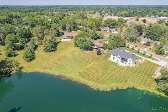 579 Budlong St, Adrian, MI 49221 - aerial view of a nearby body of water