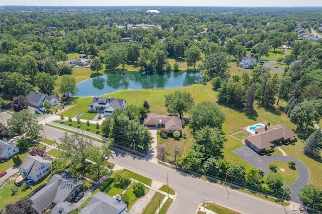 579 Budlong St, Adrian, MI 49221 - aerial view of property's location with a nearby body of water