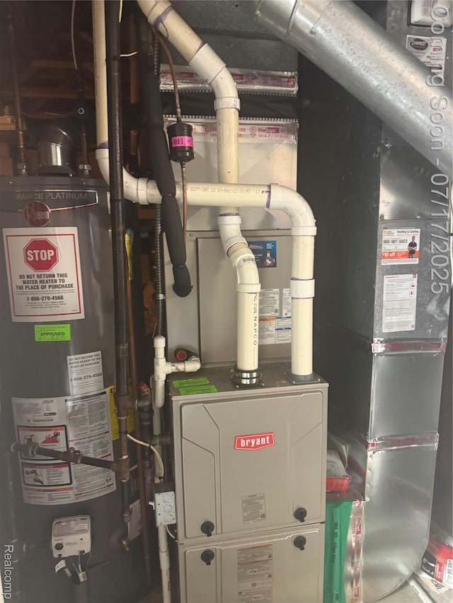 31199 Columbia Dr, Novi, MI 48377 - utility room with water heater
