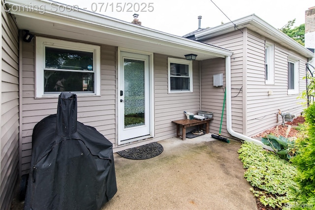 5758 N Parent St, Westland, MI 48185 - doorway to property with a chimney
