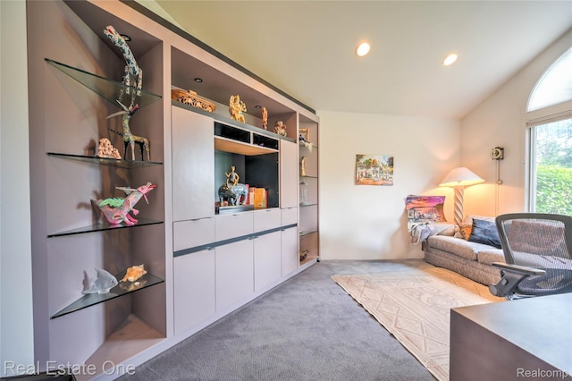 7071 Deerwood Trl Unit 28, West Bloomfield, MI 48323 - living area featuring carpet flooring and recessed lighting