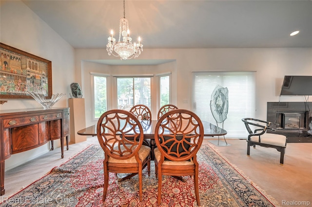 7071 Deerwood Trl Unit 28, West Bloomfield, MI 48323 - dining space with a chandelier and light colored carpet