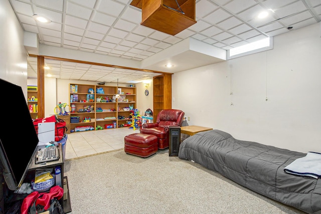 7269 Wellington Ln, Ypsilanti, MI 48197 - carpeted living area with recessed lighting