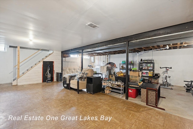 2270 Anderson Rd, Saginaw, MI 48603 - basement with stairway and healthy amount of natural light