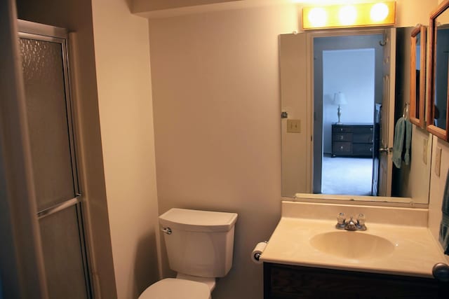 1265 S Maple Rd Unit 207, Ann Arbor, MI 48103 - bathroom with vanity and a shower with shower door