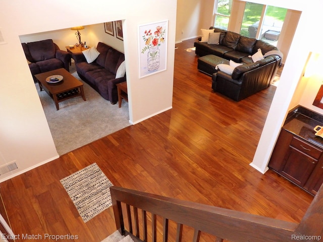 3742 Hearthstone Dr, Commerce Twp, MI 48382 - living room with wood finished floors and baseboards