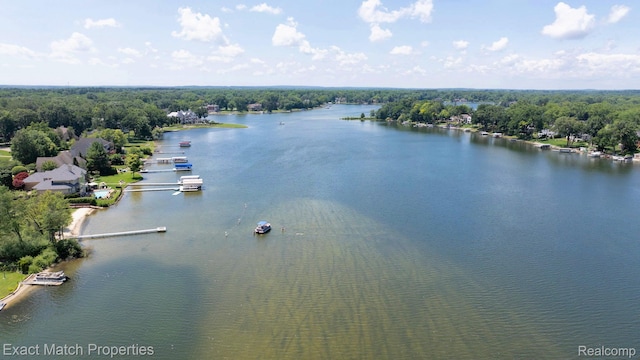 3742 Hearthstone Dr, Commerce Twp, MI 48382 - bird's eye view of a nearby body of water