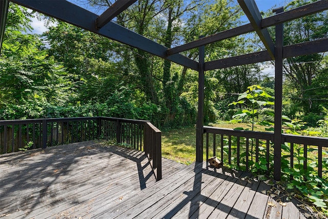17631 Kentfield St, Detroit, MI 48219 - view of wooden terrace