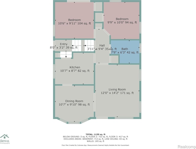 17631 Kentfield St, Detroit, MI 48219 - view of floor plan / room layout