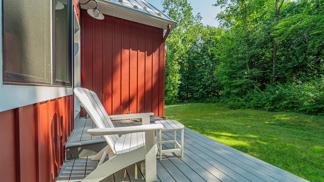 2816 Niles Buchanan Rd, Buchanan, MI 49107 - wooden deck with a lawn