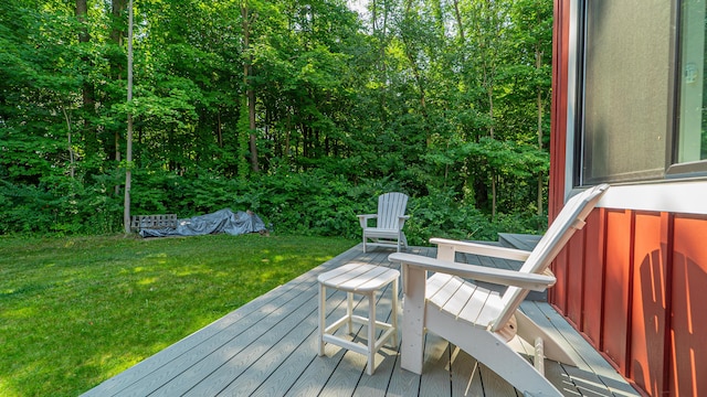 2816 Niles Buchanan Rd, Buchanan, MI 49107 - wooden deck with a lawn