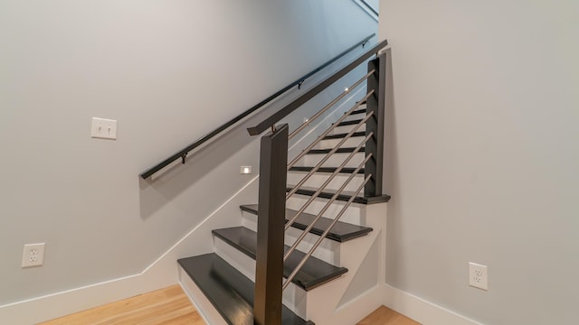 2816 Niles Buchanan Rd, Buchanan, MI 49107 - stairway featuring wood finished floors