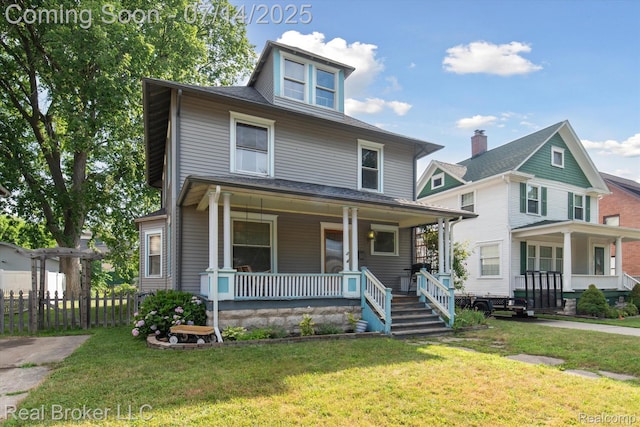 305 E 6th St, Monroe, MI 48161 - traditional style home with covered porch