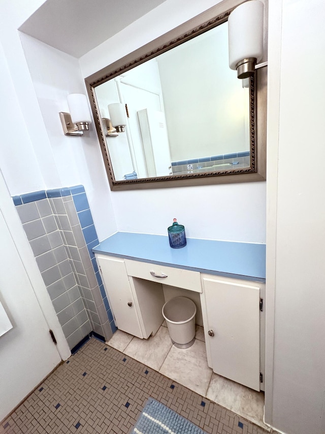 19061 Collinson Ave, Eastpointe, MI 48021 - bathroom featuring vanity and tile patterned flooring