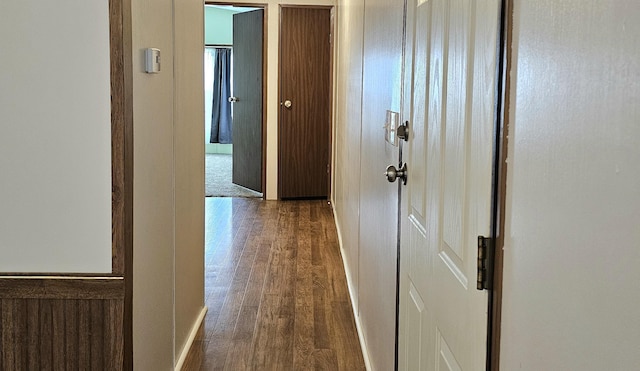 5955 N Pendell Rd, Elwell, MI 48832 - hall featuring wood finished floors