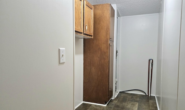 5955 N Pendell Rd, Elwell, MI 48832 - washroom with a textured ceiling and cabinet space