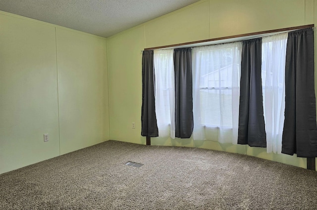5955 N Pendell Rd, Elwell, MI 48832 - empty room featuring carpet flooring and a textured ceiling