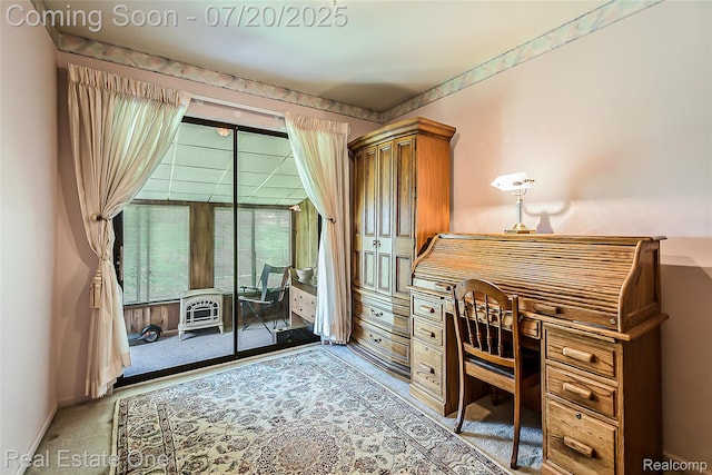 25104 Hamilton Ct Unit 4, South Lyon, MI 48178 - office area featuring carpet and baseboards