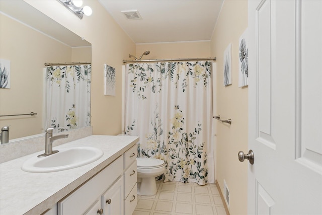 2388 Chestnut Cres, Saline, MI 48176 - bathroom featuring vanity, tile patterned floors, and curtained shower