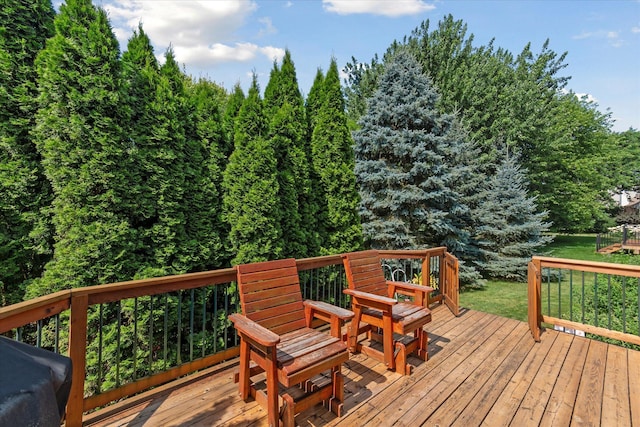 2388 Chestnut Cres, Saline, MI 48176 - view of wooden deck