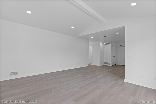 6614 Embers Ct, West Bloomfield, MI 48322 - unfurnished living room featuring recessed lighting and wood finished floors