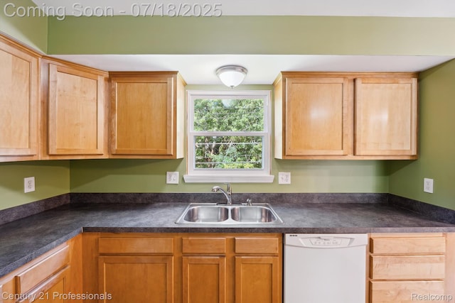 1605 N Hanlon St, Westland, MI 48185 - kitchen with dishwasher and dark countertops