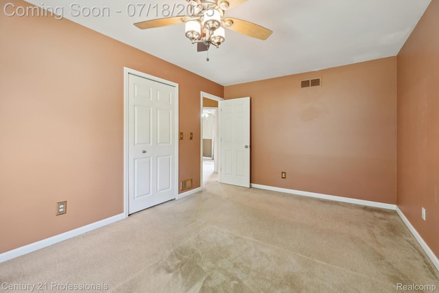 1605 N Hanlon St, Westland, MI 48185 - unfurnished bedroom with carpet flooring and a ceiling fan