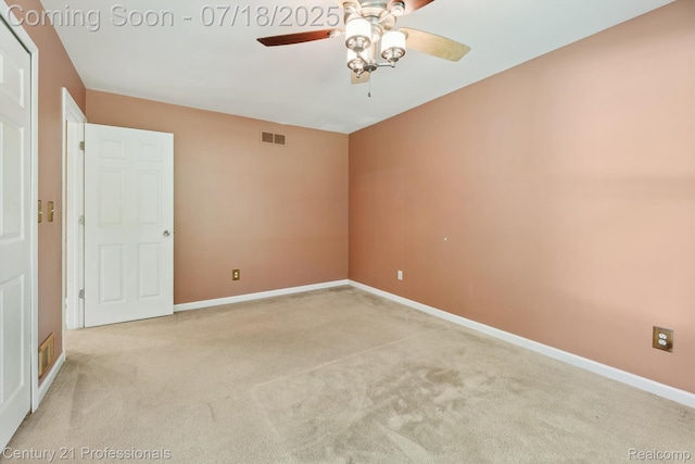 1605 N Hanlon St, Westland, MI 48185 - spare room featuring carpet floors and ceiling fan