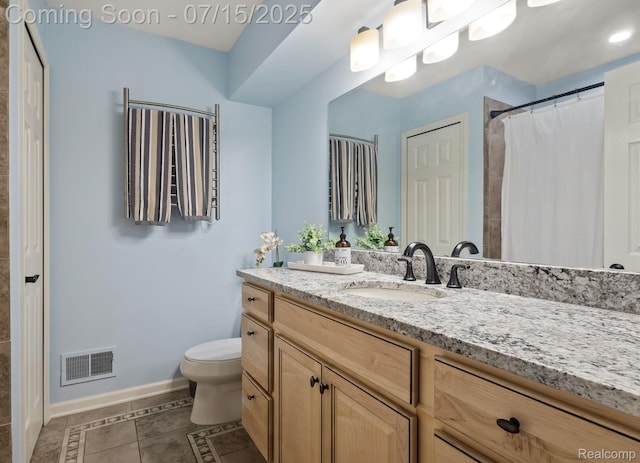 3290 Welch, Commerce Twp, MI 48390 - bathroom featuring vanity, tile patterned flooring, and curtained shower