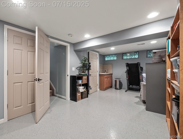 3290 Welch, Commerce Twp, MI 48390 - finished basement with recessed lighting