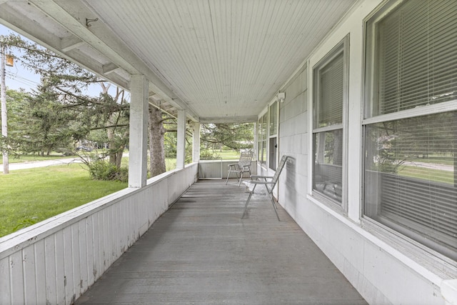 622 Tromley St, Inkster, MI 48141 - wooden porch featuring a lawn