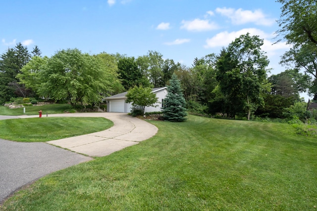 2113 Ridgeway Rd, Jackson, MI 49203 - view of grassy yard with driveway and an attached garage