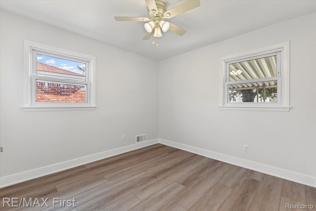 29924 Taylor St, Saint Clair Shores, MI 48082 - spare room featuring wood finished floors and a ceiling fan