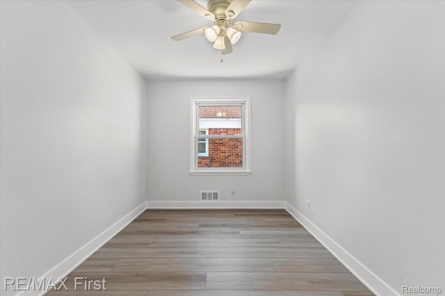 29924 Taylor St, Saint Clair Shores, MI 48082 - empty room featuring a ceiling fan and wood finished floors