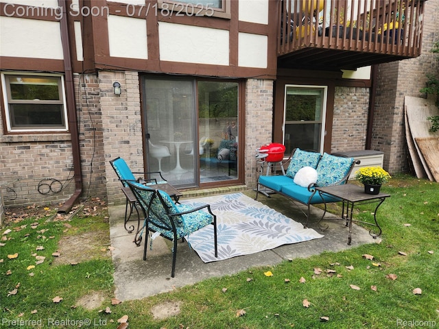 19370 W 11 Mile Rd, Lathrup Village, MI 48076 - patio / terrace featuring a patio area and a lawn