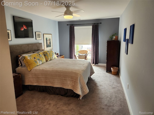 19370 W 11 Mile Rd, Lathrup Village, MI 48076 - bedroom featuring carpet flooring and a ceiling fan