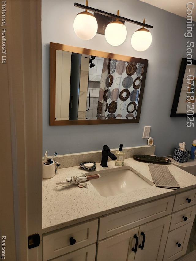19370 W 11 Mile Rd, Lathrup Village, MI 48076 - bathroom with vanity and curtained shower
