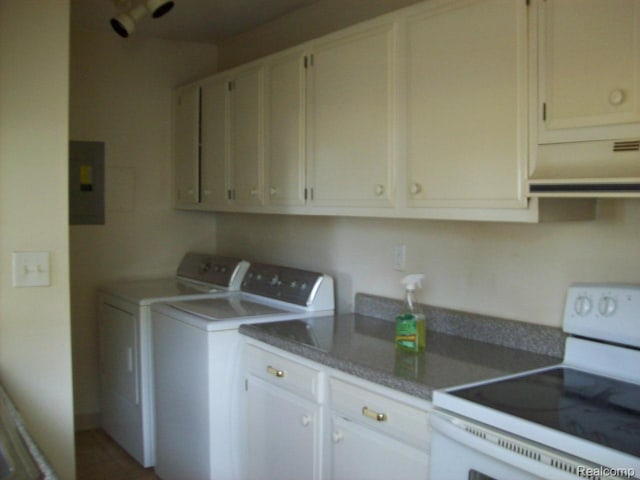 2968 Elmwood Ct, Lake Orion, MI 48360 - washroom featuring independent washer and dryer and electric panel