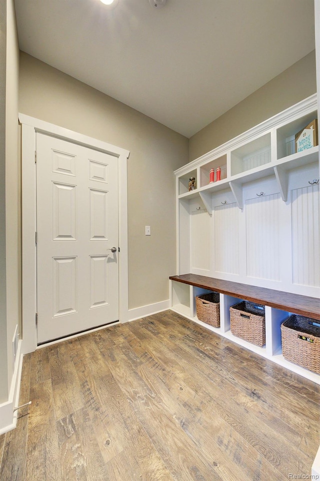 MOH45 Birkdale Dr Unit 45, Howell, MI 48843 - mudroom featuring wood finished floors and baseboards