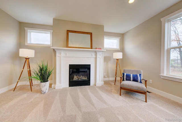 MOH45 Birkdale Dr Unit 45, Howell, MI 48843 - sitting room with carpet floors and healthy amount of natural light