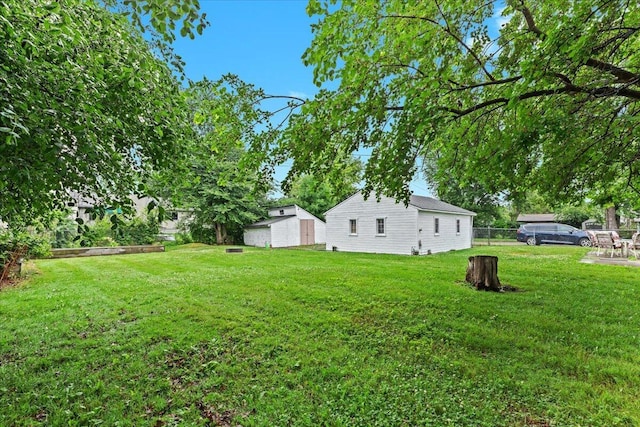 21197 Nummer St, Warren, MI 48089 - view of yard featuring a shed