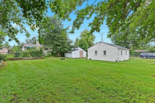 21197 Nummer St, Warren, MI 48089 - view of yard featuring a shed