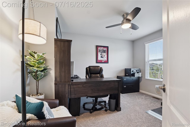 765 Hummingbird Dr, Rochester Hills, MI 48307 - office space with carpet flooring and ceiling fan