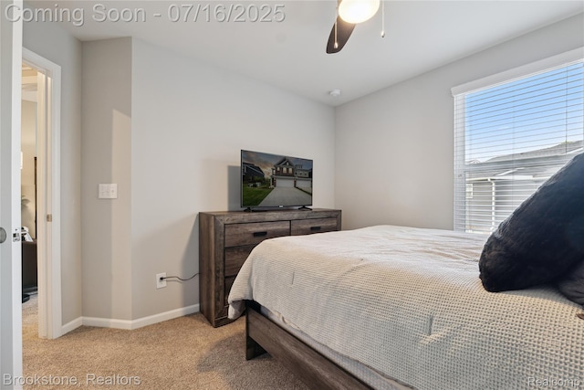 765 Hummingbird Dr, Rochester Hills, MI 48307 - carpeted bedroom featuring baseboards and a ceiling fan