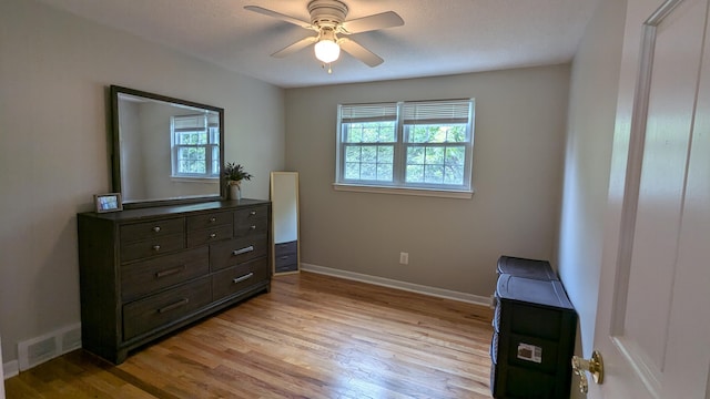 20519 Mauer St, Saint Clair Shores, MI 48080 - bedroom featuring light wood-style floors and ceiling fan
