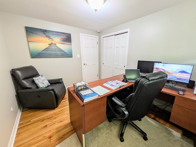 20519 Mauer St, Saint Clair Shores, MI 48080 - office area featuring light wood-style flooring