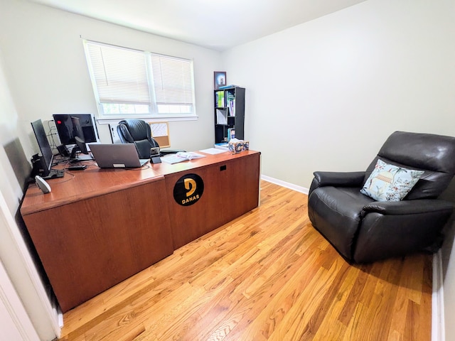 20519 Mauer St, Saint Clair Shores, MI 48080 - home office with light wood-style floors and baseboards