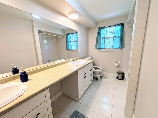 20519 Mauer St, Saint Clair Shores, MI 48080 - full bath featuring tile patterned flooring, double vanity, and a shower