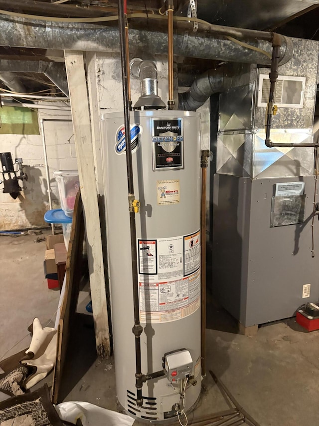 2062 Hatch Ave, Benton Harbor, MI 49022 - utility room featuring water heater and heating unit